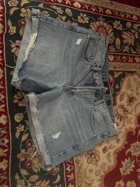 Lucky Brand Light Blue Distressed Denim Cutoff Shorts